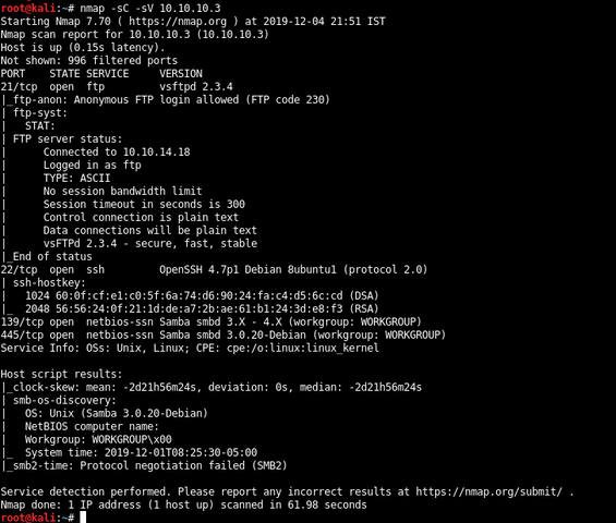 lame-nmap